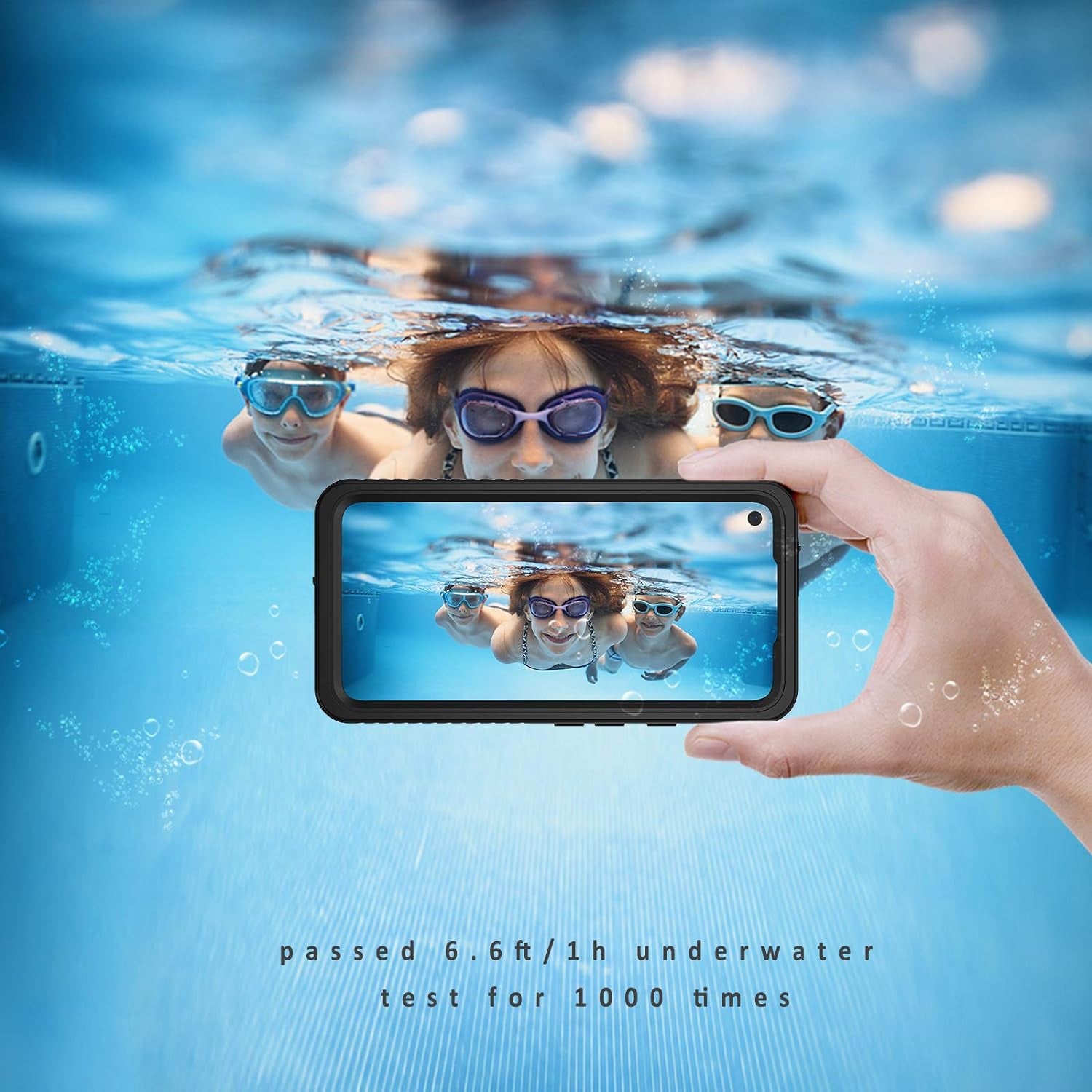 Lanhiem Pixel 4A 5G Case, IP68 Waterproof Dustproof Case [NOT Fit 4G Version] with Built-In Screen Protector, Full Body Protective Cover for Google Pixel 4A 5G Only, Black/Clear  Lanhiem   