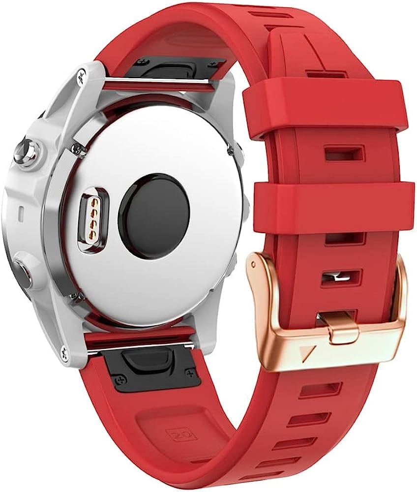 NIBYQ 20Mm Smart Watch Band for Garmin Fenix 6S 6S Pro 5S 5S plus Descent Mk2S Rose Gold Buckle Strap Quick Release Silicone Bracelet  NIBYQ   