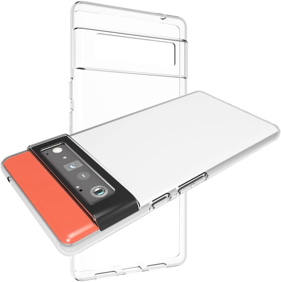 CAVEKEAP Google Pixel 6 Pro Case Clear,Thin Slim Soft Flexible TPU Silicone Gel Anti-Scratch Lightweight Shockproof Protective Phone Cover for Pixel 6 Pro,Crystal Clear  CAVEKEAP   