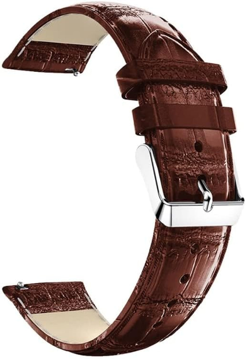 MAALYA Leather Watchband for Garmin Vivoactive 4 3 Music/Venu SQ Quick Release Strap for Garmin Venu 2 plus Watch Band  MAALYA Coffee For Vivoactive 3 