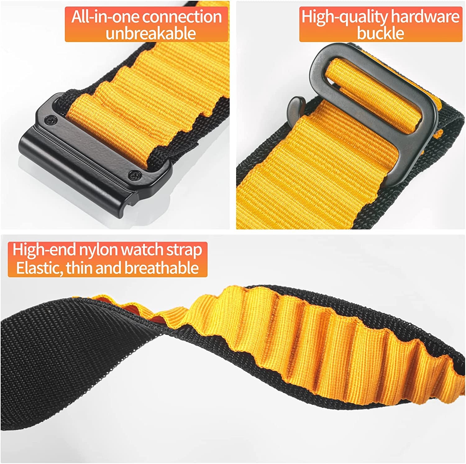 Compatible with Garmin, Rugged Woven Nylon Sport Band with G-Hook Watch Band for Fēnix/Forerunner/Vivoactive/Approach/Marq/Quatix/D2 Series Tough Replacement Band for Men  torbollo   