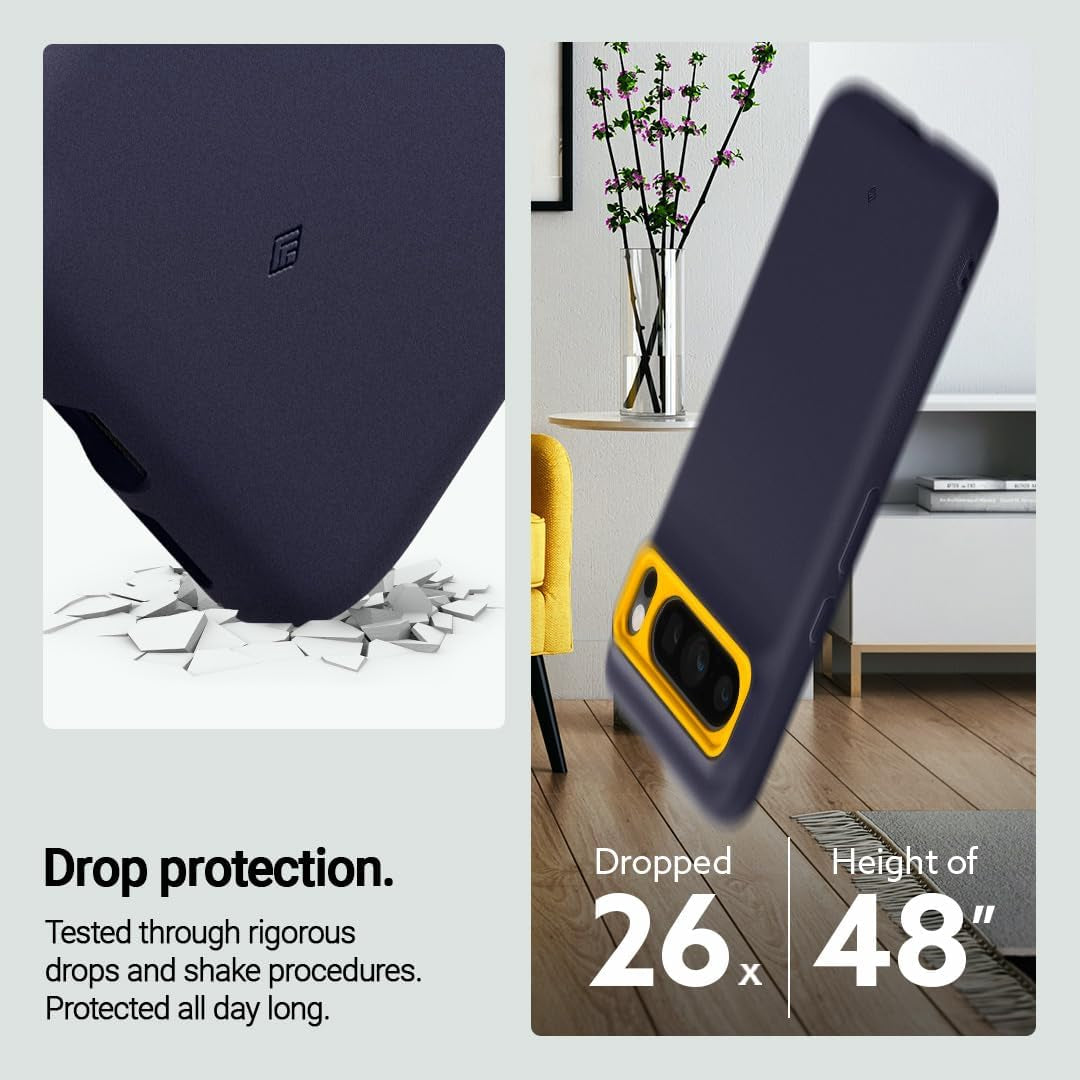 Caseology Nano Pop Silicone Case Compatible with Google Pixel 8 Pro Case 5G [Military Grade Drop Tested](2023) - Blueberry Navy  Spigen   
