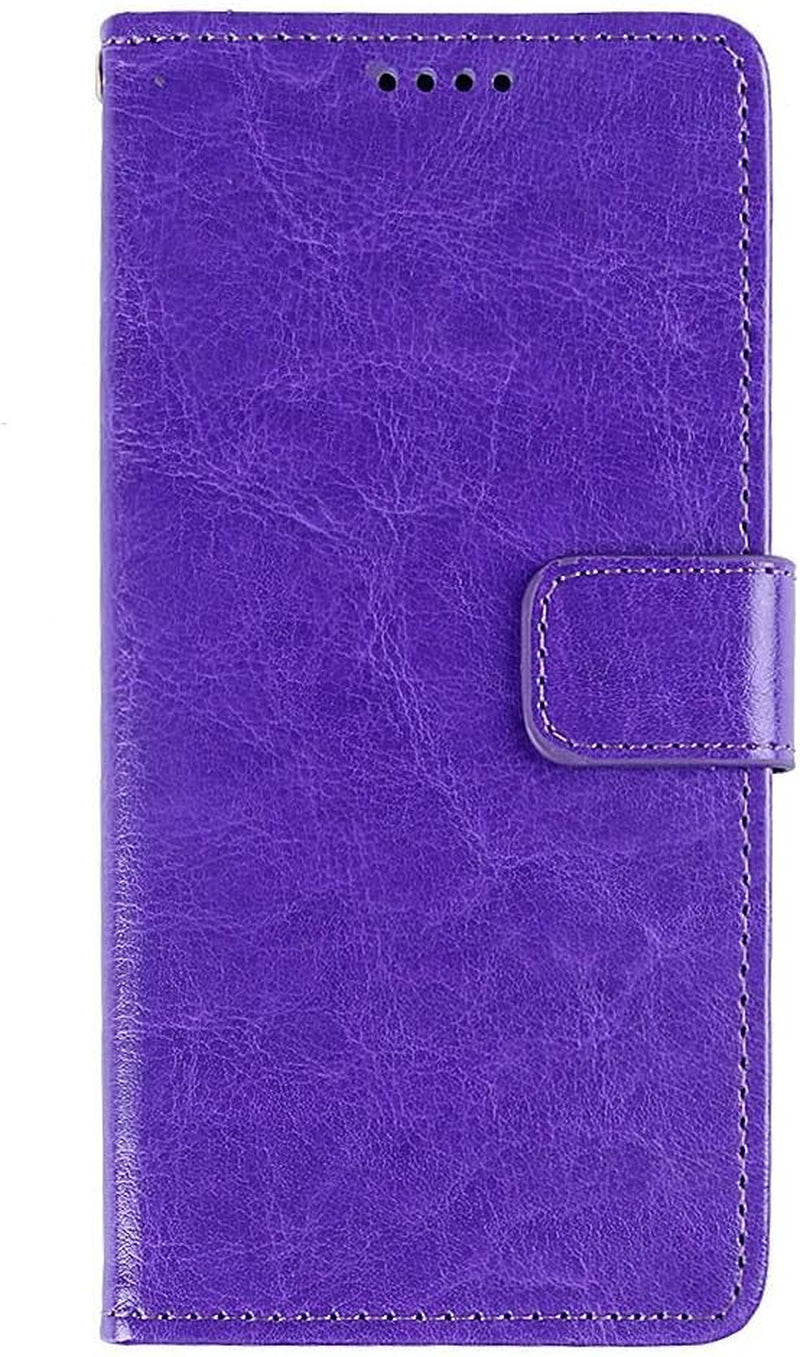 Phone Case for Sony XA1 Ultra,Smooth Leather Flip Wallet Case with Card Slot,Stand Holder and Magnetic Closure,Sony XA1 Ultra Leather Case Cover  SJK-MKS Purple Sony Xa1 Ultra 