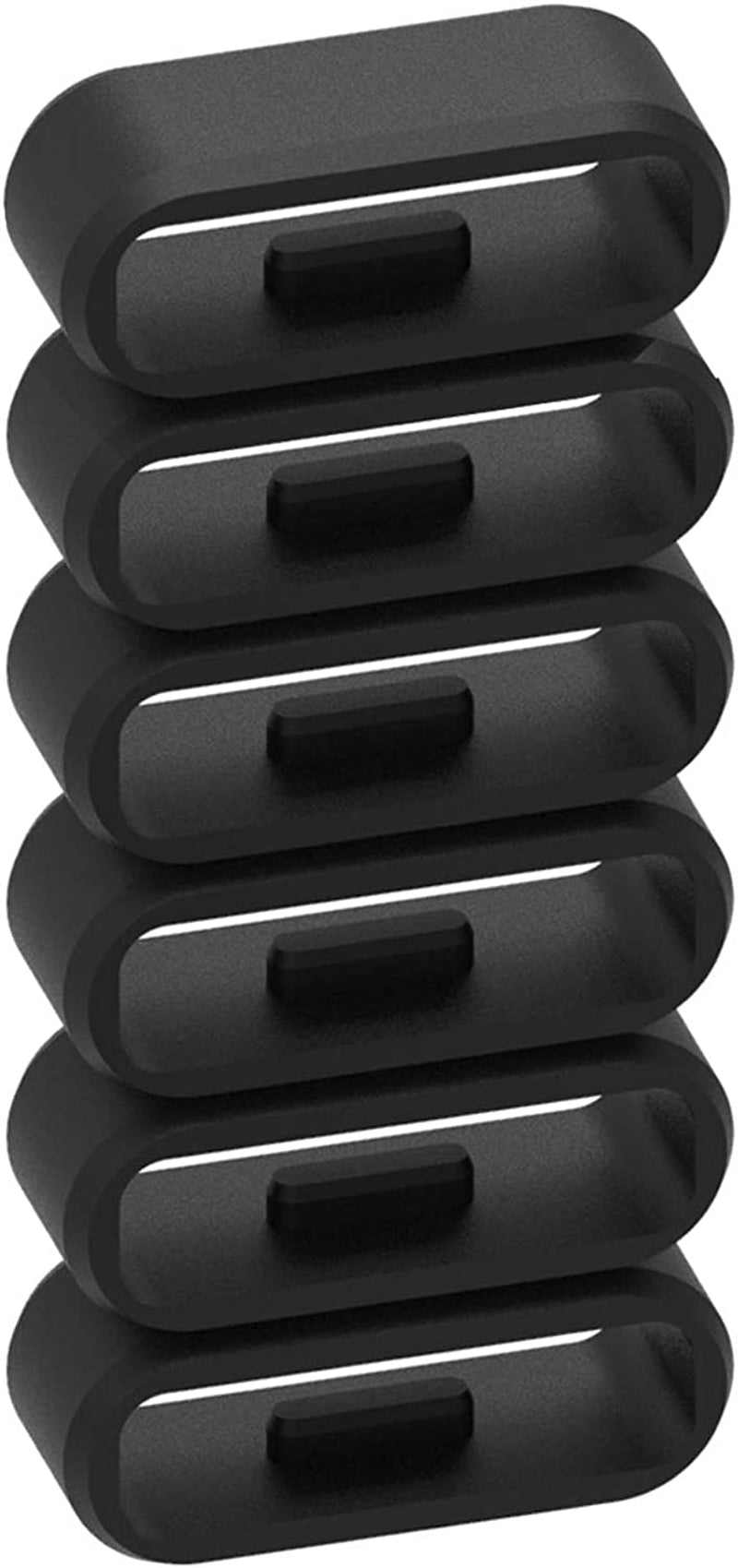 Ruentech 6-Pack Band Keeper Compatible with Amzon Halo Band, Soft Silicone Replacement Fastener Rings Security Loop Band Keeper/Holder/Clips for Amzon Halo Band  RuenTech   