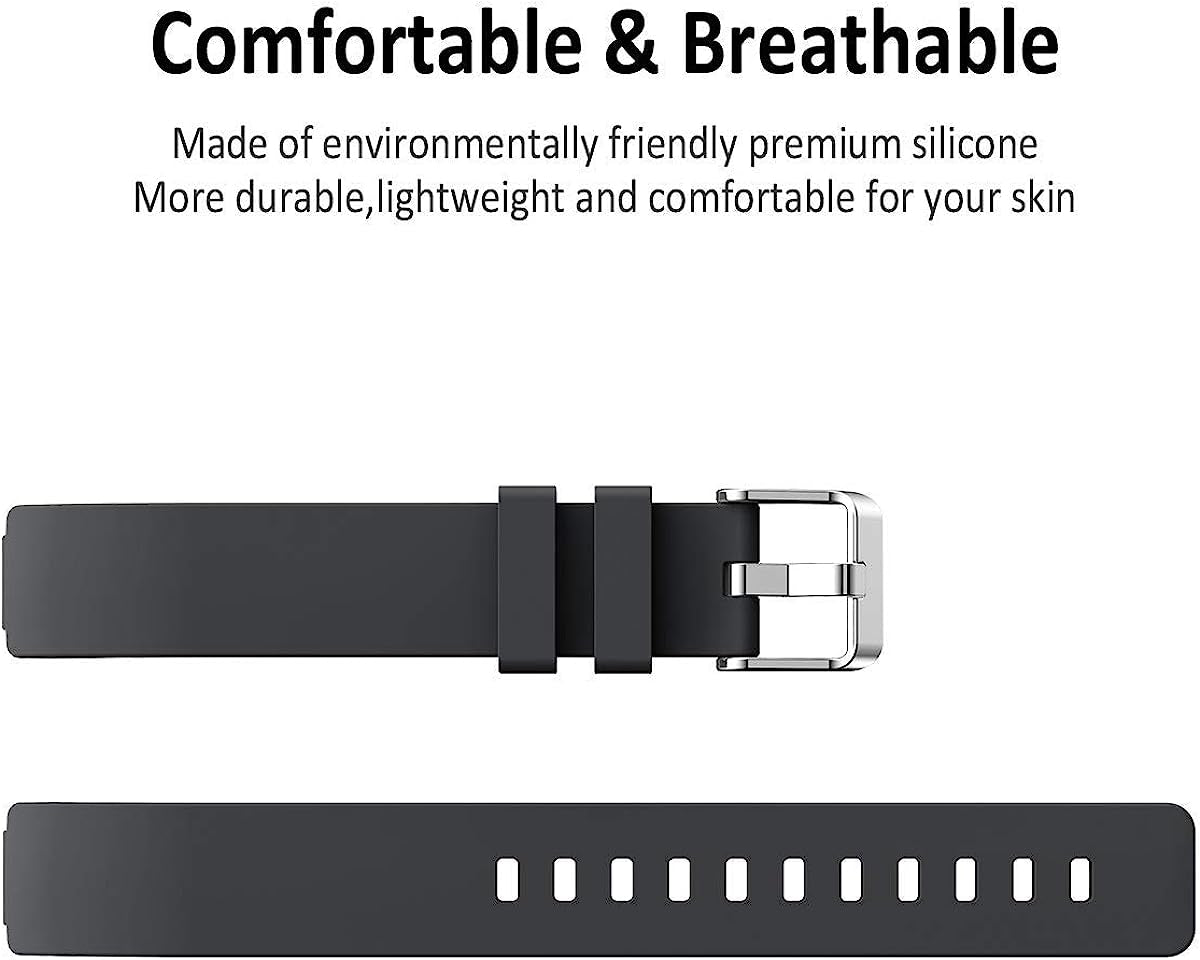 3 Pack Bands for Fitbit Inspire 2/Inspire/Inspire Hr/Ace 2/Ace 3 Fitness Tracker,Silicone Fitness Sport Wristbands for Women Men  SENGKOB   