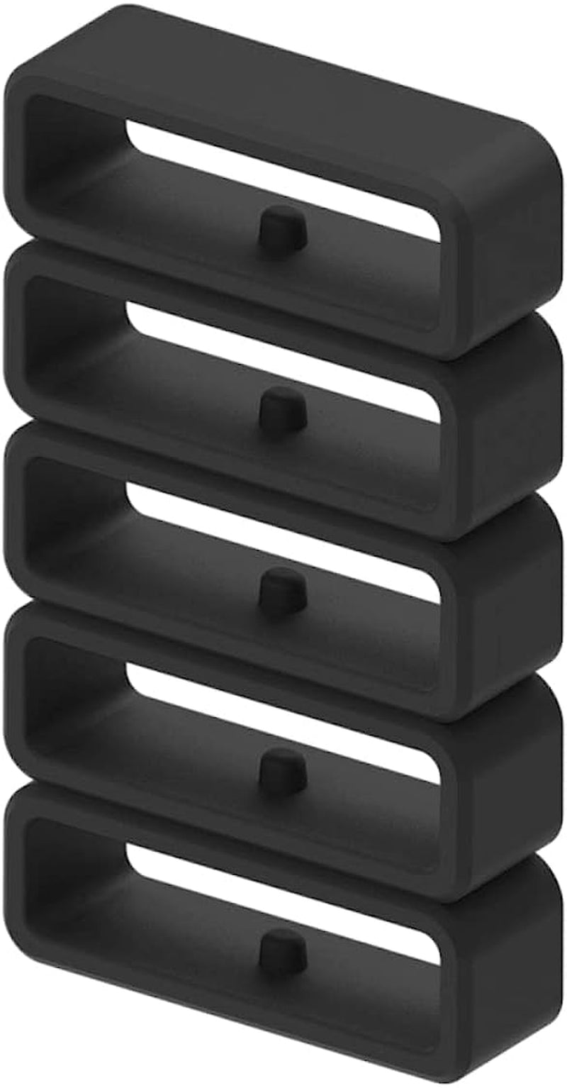 Band Keeper Compatible with Amazfit GTR 4/GTR 3/GTR 3 Pro/Gtr 2E,Ticwatch Pro 3,Huawei Watch GT 2 Loop Holder Fastener Rings Watch Bands Replacement Silicone Connector Strap Security Keeper Rings  NineHorse   