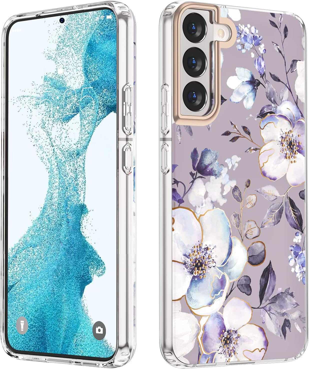 MILPROX Compatible with Samsung Galaxy S22 plus Flower Case, Cute Case Design for Girls Women,Shockproof Floral Pattern Hard Back for Samsung Galaxy S22 plus 5G Phone 2022 6.6 In-Blossom  MILPROX   