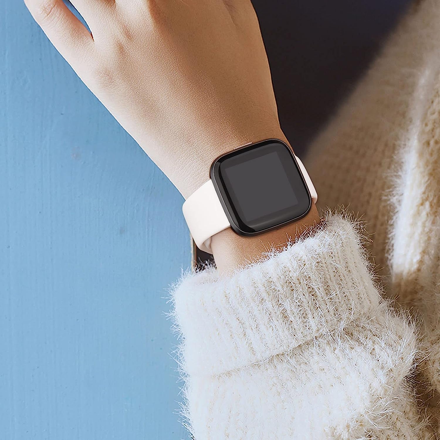 4 Pack Bands for Fitbit Versa 2 / Fitbit Versa/Fitbit Versa Se/Fitbit Versa Lite Bands for Women Men, Soft Silicone Replacement Bands for Fitbit Versa 2  Meliya   