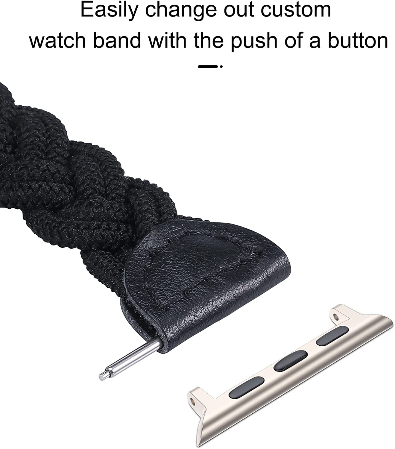 Wearlizer Watch Band Connector Compatible with Apple Watch Band Adapter, Replaceable Metal Connection Adapter with Replacement Tool for Iwatch Ultra Series 8 7 6 5 4 3 2 1 22Mm Width Straps  Wearlizer   