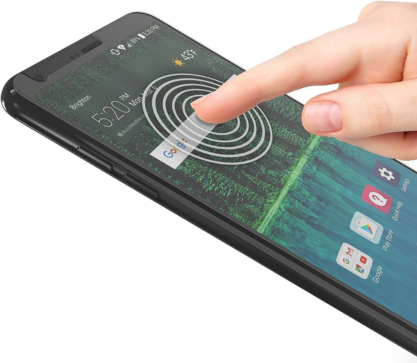 TANTEK [3-Pack Screen Protector for LG G6 (2017 Release, 5.7" Display),Tempered Glass Film,Ultra Clear,Anti Scratch,Bubble Free,Case Friendly  TANTEK   