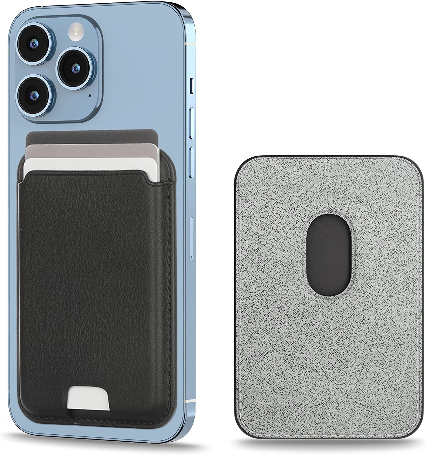 LCYATSI Magnetic Card Wallet Holder with Magsafe for Iphone 12/13/14 Mini/Plus/Pro/Max, Magnetic Cell Phone Wallet Card Holder for Magsafe Compatible with Most of Cell Phone Black  LCYATSI   