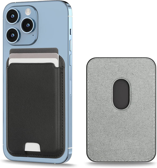 LCYATSI Magnetic Card Wallet Holder with Magsafe for Iphone 12/13/14 Mini/Plus/Pro/Max, Magnetic Cell Phone Wallet Card Holder for Magsafe Compatible with Most of Cell Phone Black  LCYATSI   