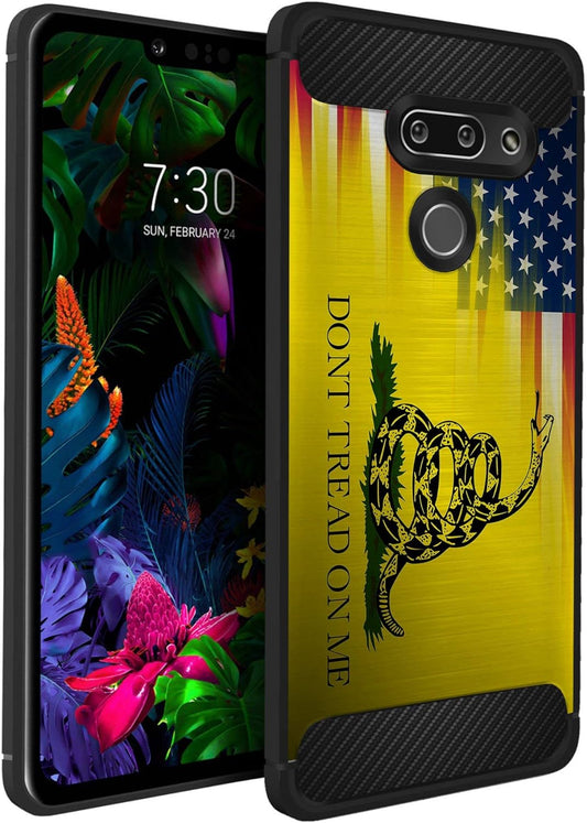 Casesondeck Case Compatible with LG G8 Thinq/Lg G8 - Soft Fitted Flexible TPU Cover Shock Protection (Dont Tread on Me)  CasesonDeck   