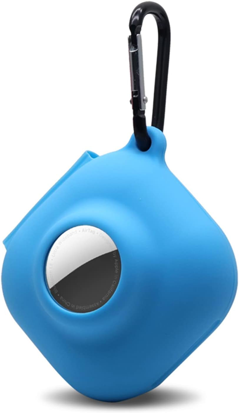 Glow Case for Beats Fit Pro Airtag Wireless Noise Cancelling Earbuds,Carrying Case Premium Soft Skin Cover Shock-Absorbing,Anti-Scratch Protective Case with Keychain(Glow Blue)  2022321 19  