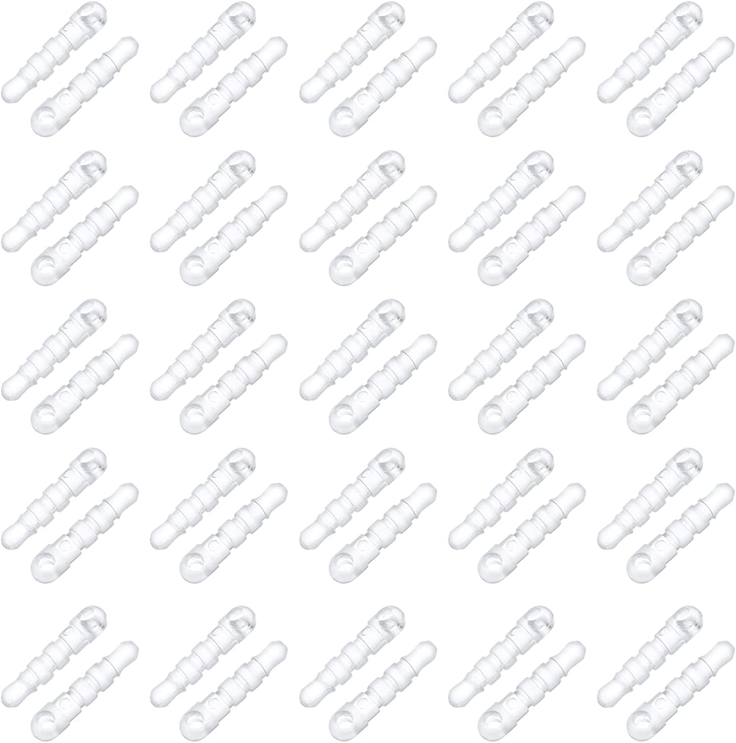 Hemobllo anti Dust Plugs - 100 Pcs Cell Phone Dust Plug Charm with Hole Headphone Jack Covers Dust Protector Cap Compatible for 3.5Mm Earphone Jack (Transparent)  Hemobllo   