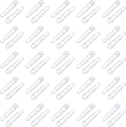 Hemobllo anti Dust Plugs - 100 Pcs Cell Phone Dust Plug Charm with Hole Headphone Jack Covers Dust Protector Cap Compatible for 3.5Mm Earphone Jack (Transparent)  Hemobllo   