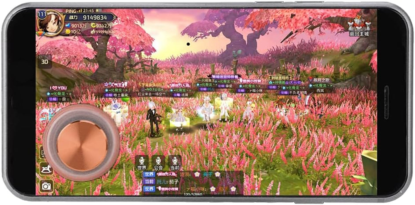 Game Auxiliary Key, Mobile Gaming Controller Game Button, Free 360° Adjustable C1 Game Key, for C1 Games Smartphone Accessory (Pink)  Yunseity   