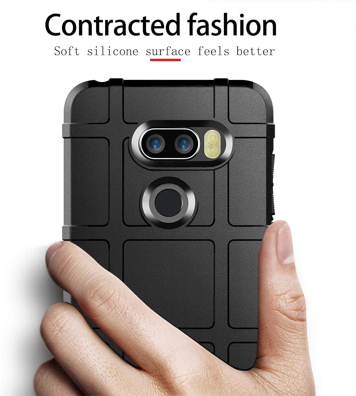 ZYZXJSGHD Fit for LG V30/V30S Case,Military Grade Drop Tested Protective Phone Case Hybrid Heavy Duty Impact Resistant Cover for LG V35 Thinq -Black  ZYZX   
