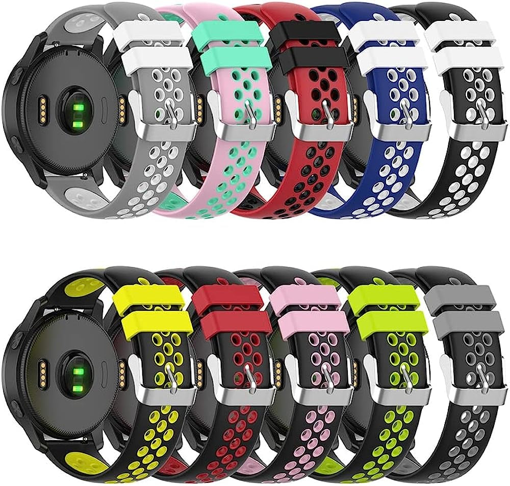 SCHIK for Garmin Vivoactive 3 4 4S Strap Silicone Watch Band for Garmin Accessoires Forerunner 245/645 Venu 2 2S Venu2 plus Bracelet  SCHIK   