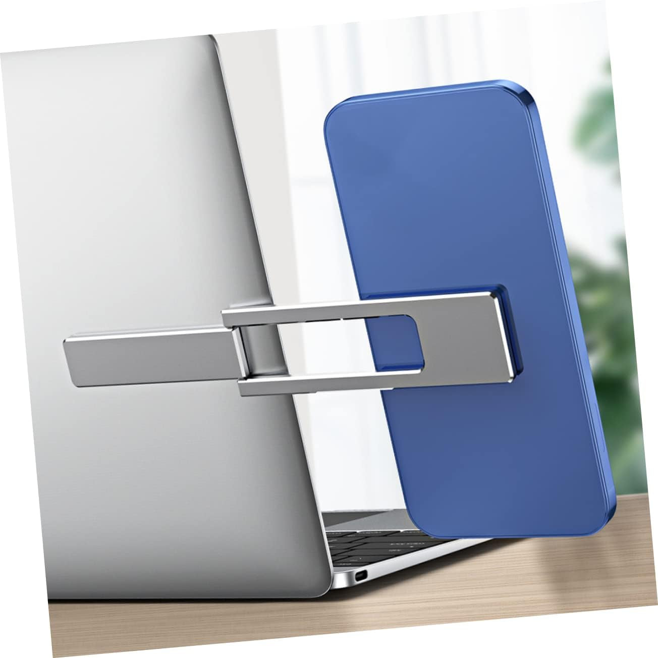 KOMBIUDA Mobile Phone Extension Bracket Foldable Laptop Stand Adjustable Computer Stand Adjustable Laptop Stand Metal Mobile Bracket Magnetic Mobile Stand Laptop Extension Stand Phone Clip  KOMBIUDA   