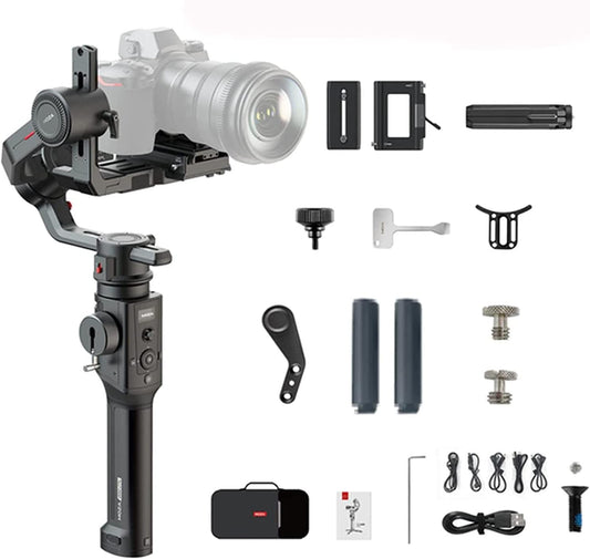 MOZA Air 2S 3-Axis Handheld Gimbal Camera Stabilizer 4.2Kg Payload Smart Micro Handwheel Gimbal for Mirrorless DSLR Cameras  MOZA-CN-824   