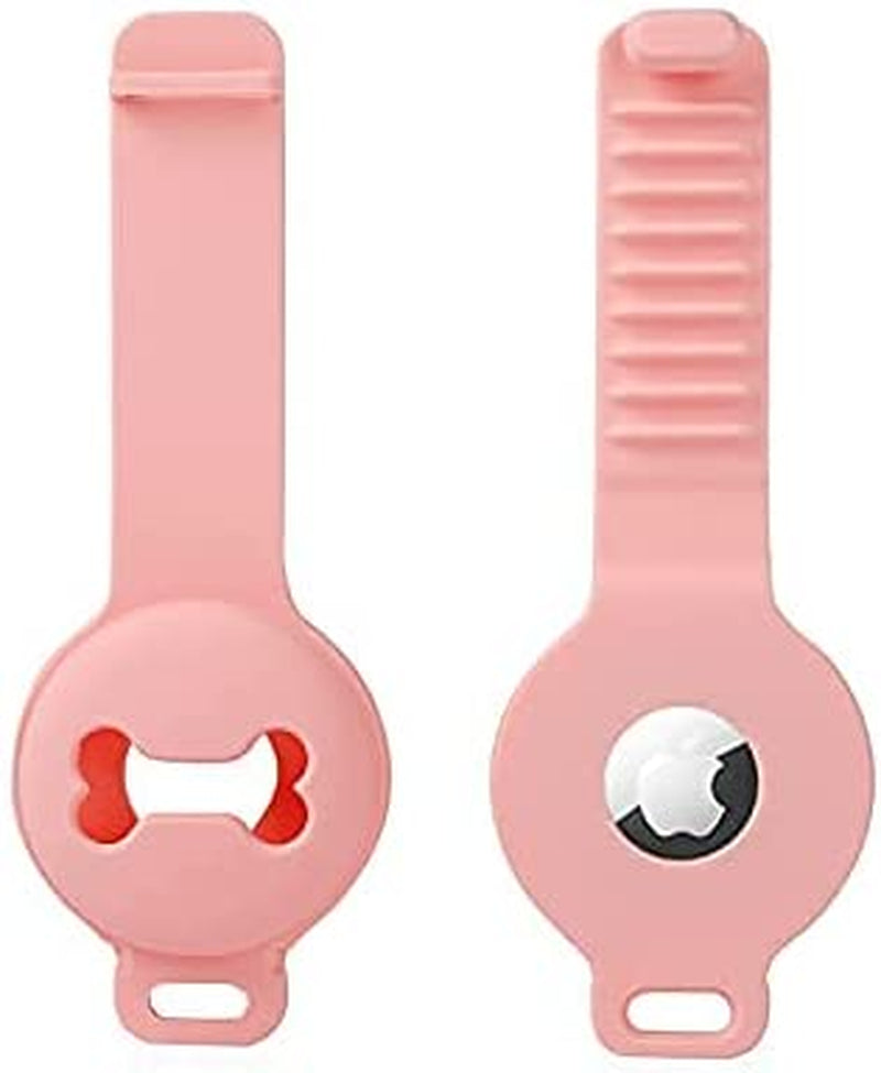 Navy Otter Silicone Apple® Airtag Case for Pets, Collar and Harness Compatible, Backpack and Bag Compatible (Flamingo Pink)  Navy Otter   