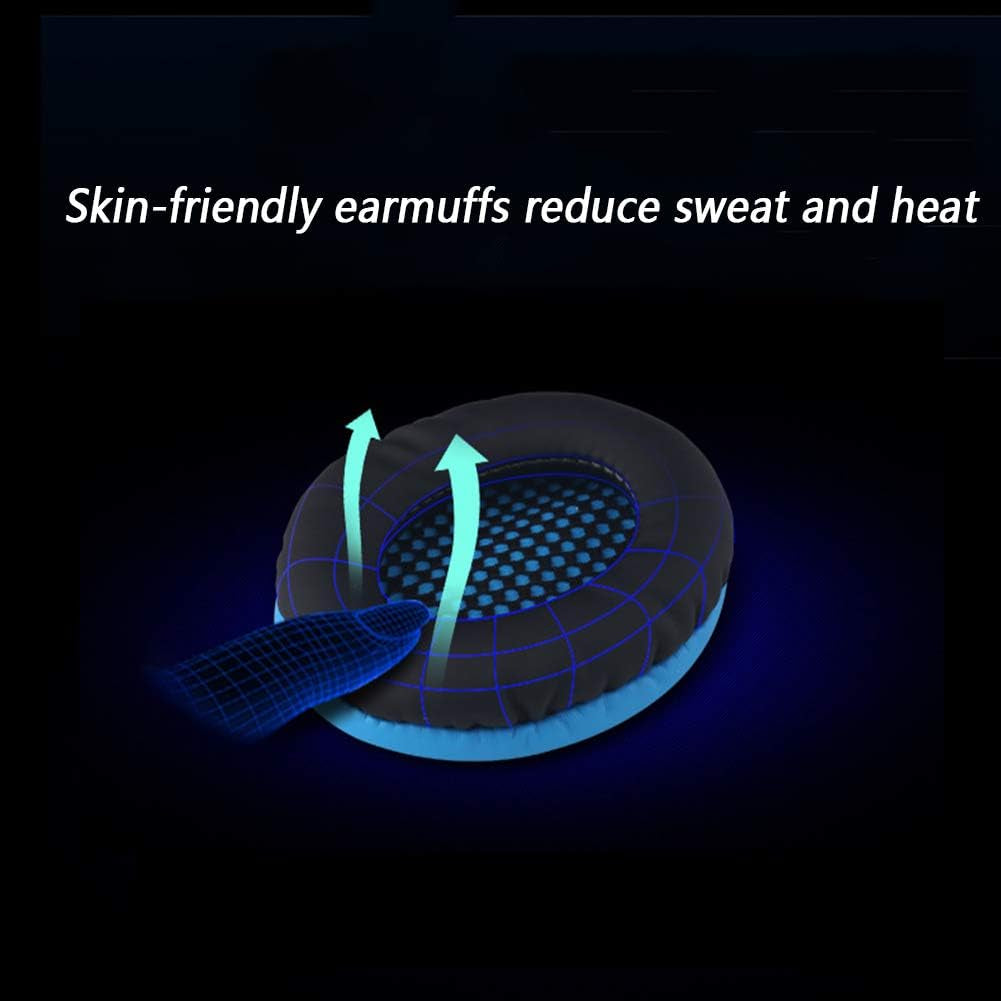Gaming Headset Wired Headphones over Ear Hi-Fi Stereo Comfortable Earpads for Laptop Tablet Smart Phone  THER   