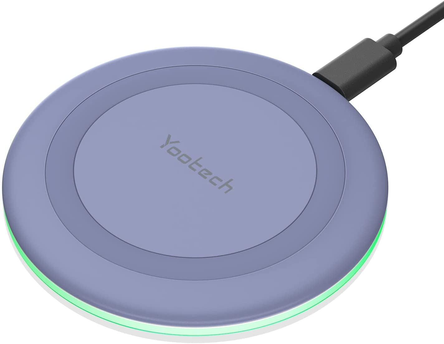 Yootech Wireless Charger,10W Max Fast Wireless Charging Pad Compatible with Iphone 14/14 Plus/14 Pro/14 Pro Max/13/13 Mini/Se 2022/12/11/X/8,Samsung Galaxy S22/S21/S20,Airpods Pro 2(No AC Adapter)  yootech Clove Purple  