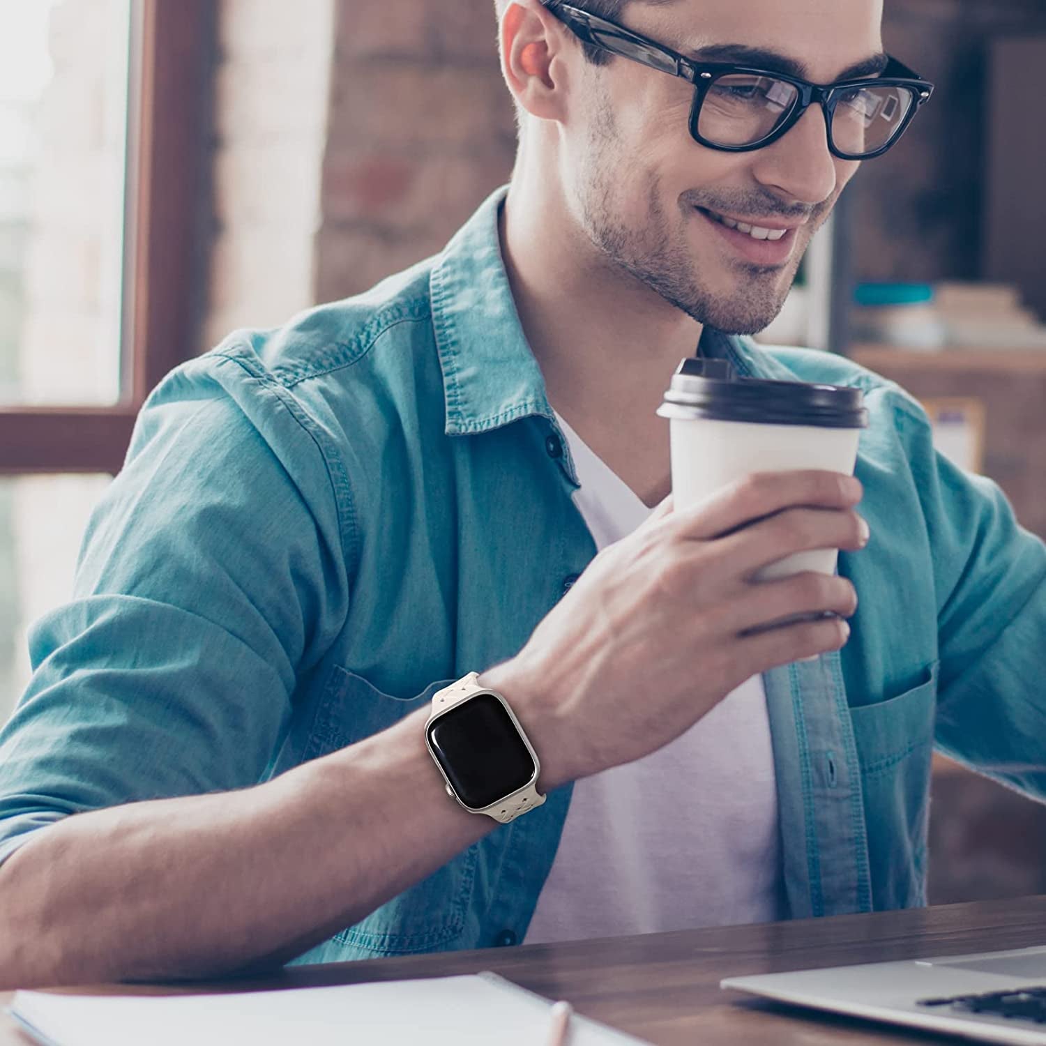 Distore Silicone Braided Weave Bands Compatible with Apple Watch 38Mm 40Mm 41Mm 42Mm 44Mm 45Mm 49Mm, Replacement Silicone Sport Breathable Strap for Iwatch Series Ultra SE 8/7/6/5/4/3/2/1 Women Men  Distore   