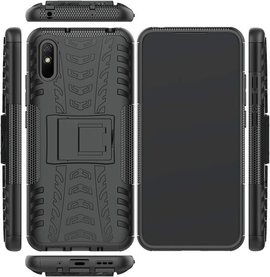 Jielangxin Keji Case for Xiaomi Redmi 9A Case Cover,Case for Xiaomi Redmi 9A M2006C3LG M2006C3LC Case Shockproof Mobile Phone Case Stand Black  Jielangxin Keji   