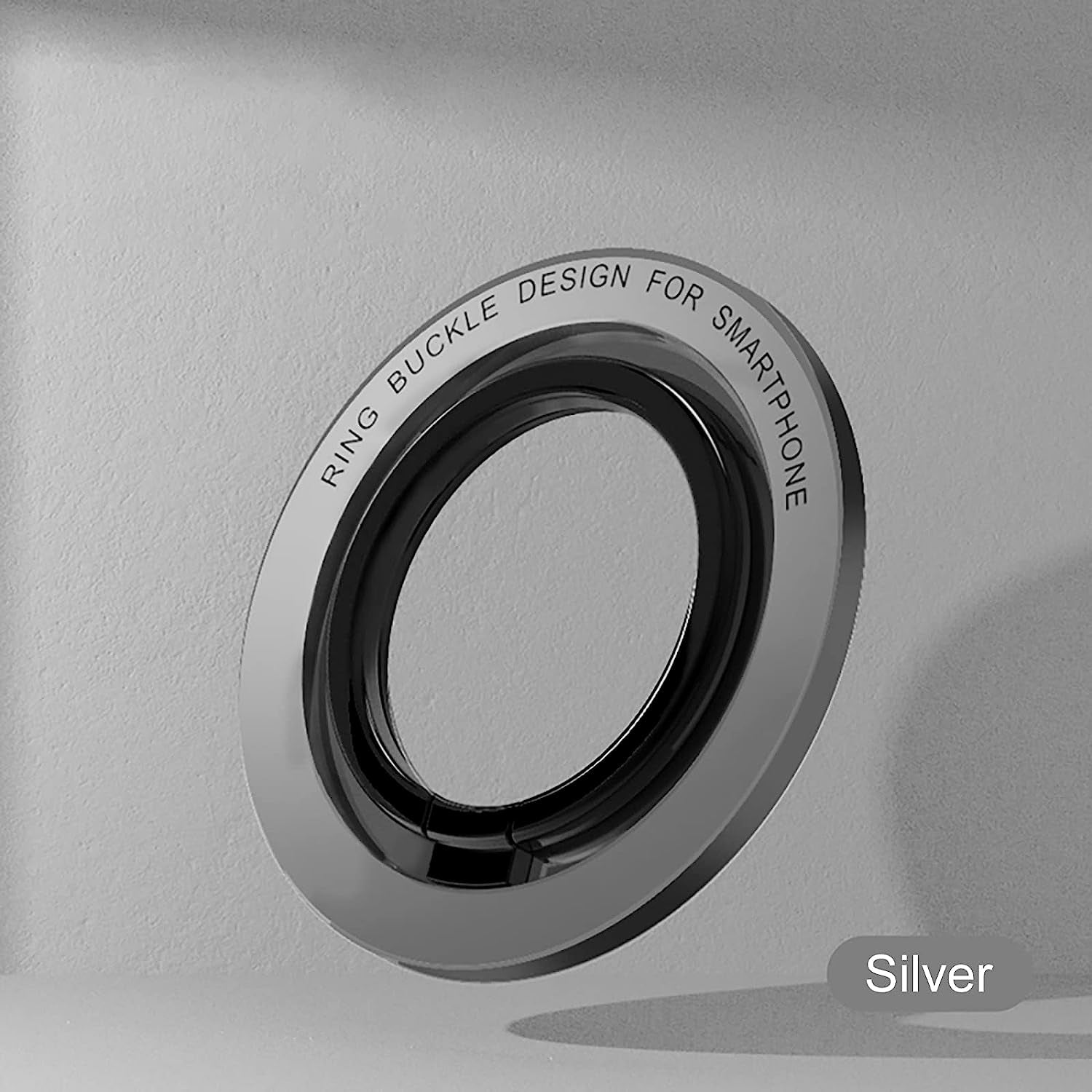 Magnetic Phone Ring Holder，Popsocket Magnetic Phone Grip for Iphone 14 13 12 Adjustable Kickstand,Magnetic Finger Phone Ring Stand Holder Silver  ideapro   