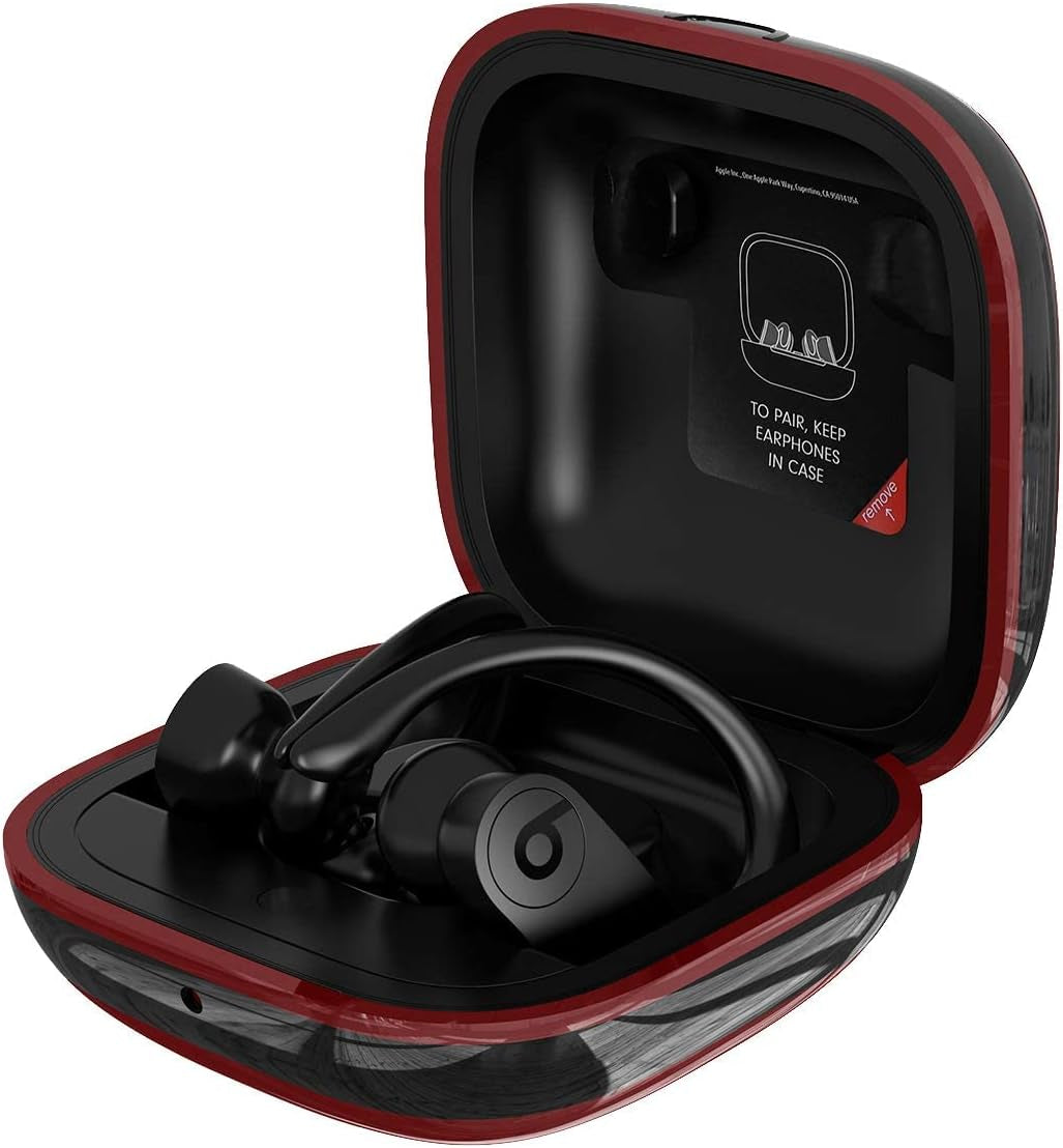 Compatible with Powerbeats Pro Case Cover, Anti-Lost and Shock-Proof Easy-To-Carry Durable Silicone Protective Case Skin for 2019 Latest Beats Powerbeats Pro (Burgundy)  meiyasy   