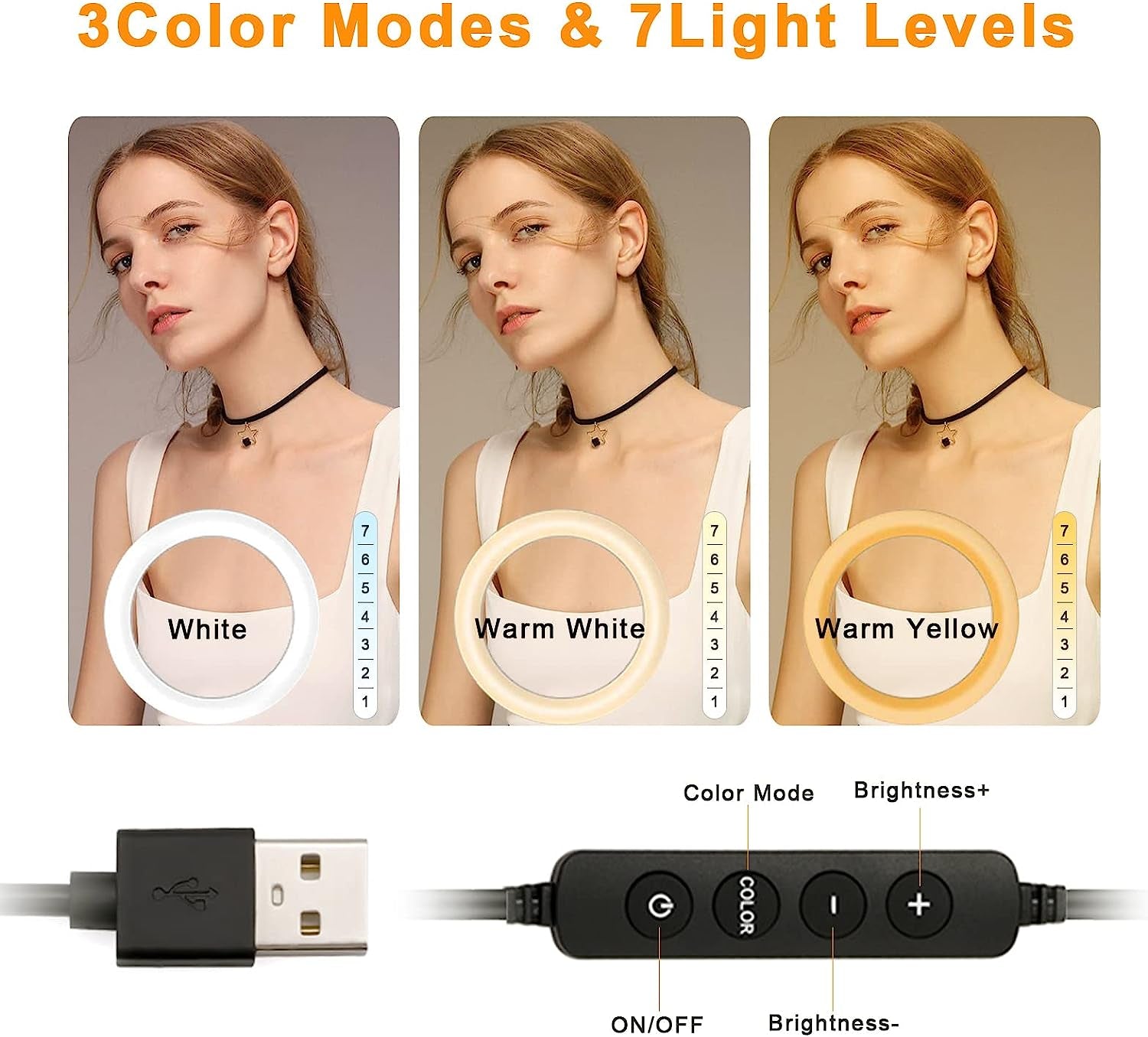 Godox LR120 12" LED Ring Light with Desktop Stand & Phone Holder,3000K-6000K Dimmable Selfie Ring Light,Usb Powered Conference Light for Vlogs,Youtube,Tiktok,Live Stream,Makeup,Photography (Black)  GODOX   