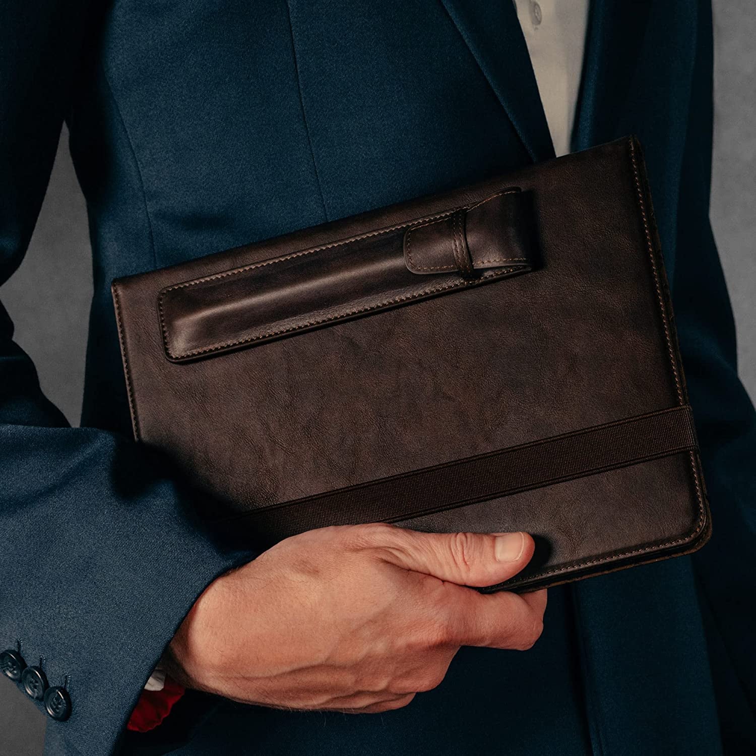 TORRO Pencil Sleeve Compatible with Apple Pencil (1St and 2Nd Generation) – Genuine Leather Apple Pencil Case with Microfibre Lining (Dark Brown)  B.A.M Worldwide ltd   