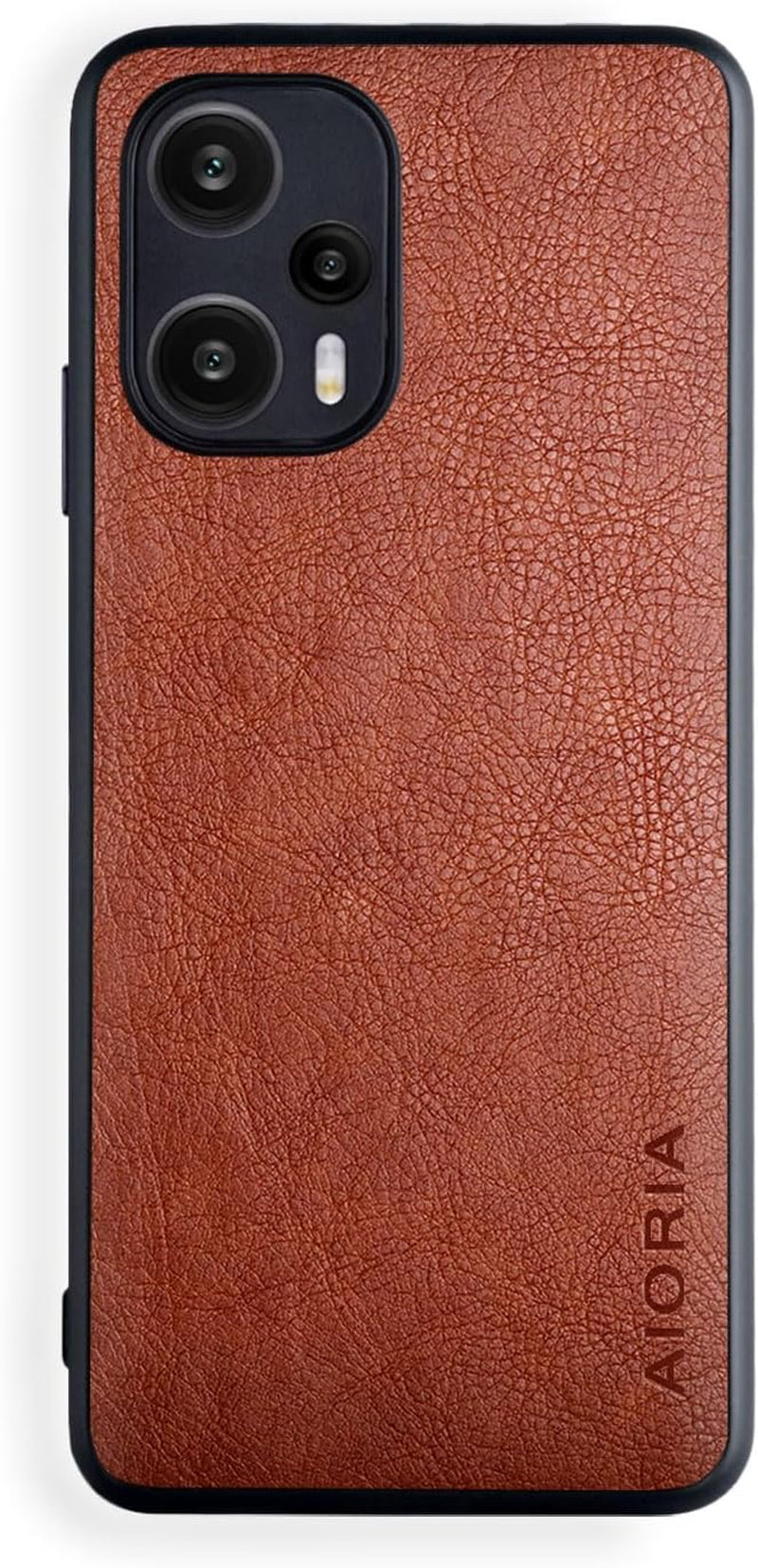 AIORIA Case for Xiaomi Poco F5, 6.67" Screen Premium PU Leather Phone Cover Retro Business Design Full Protective Case for Xiaomi Poco F5 5G (Red)  AIORIA   