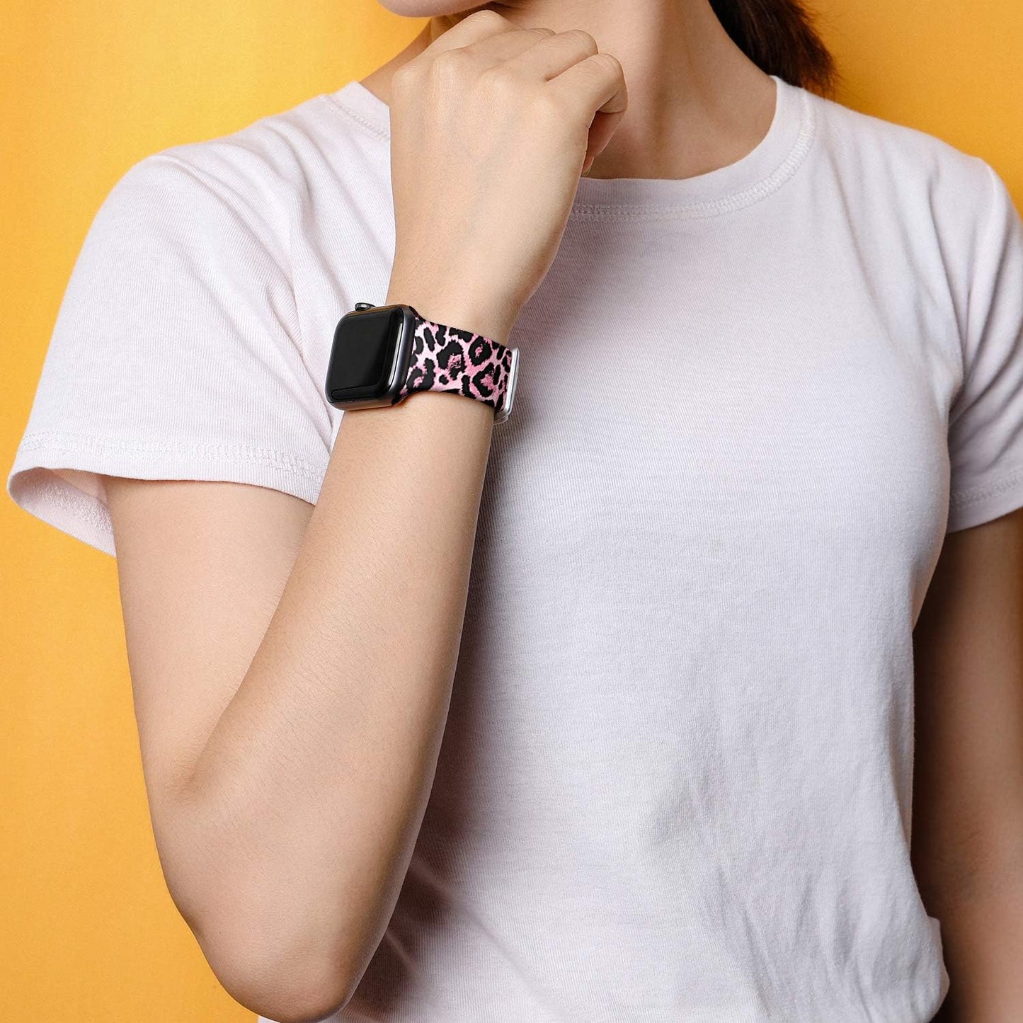 Laffav Compatible with Apple Watch Band 41Mm 40Mm 38Mm Iwatch SE & Ultra & Series 8/7/6/5/4/3/2/1 for Women Men, Sexy Leopard, S/M  Laffav   