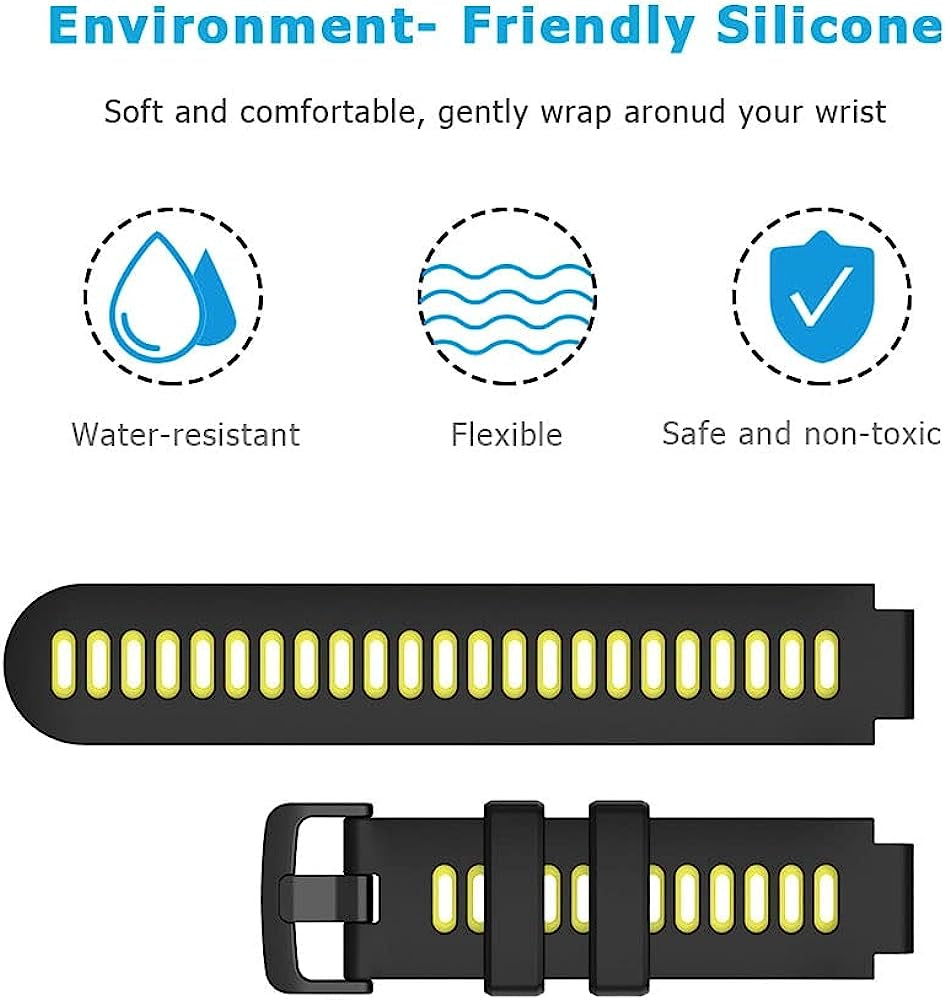 ANKANG Silicone Watch Band for Garmin Forerunner 220 230 235 735XT 735 620 630 S20 S5 S6 Replacement Strap Bracelet Watch Wristband  ANKANG   