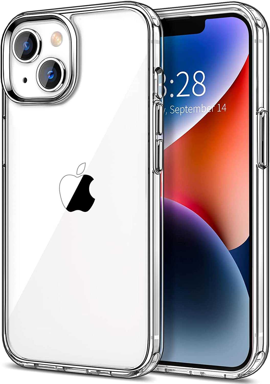 Hython Case for Iphone 14 Case Clear, Non Yellowing Crystal Clear Anti-Scratch Hard PC & Non-Slip Soft TPU Bumper Cover Transparent Slim Fit Shockproof Protective Phone Cases for Iphone 14 6.1", Clear  Hython Clear  