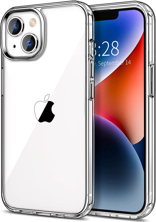 Hython Case for Iphone 14 Case Clear, Non Yellowing Crystal Clear Anti-Scratch Hard PC & Non-Slip Soft TPU Bumper Cover Transparent Slim Fit Shockproof Protective Phone Cases for Iphone 14 6.1", Clear  Hython Clear  