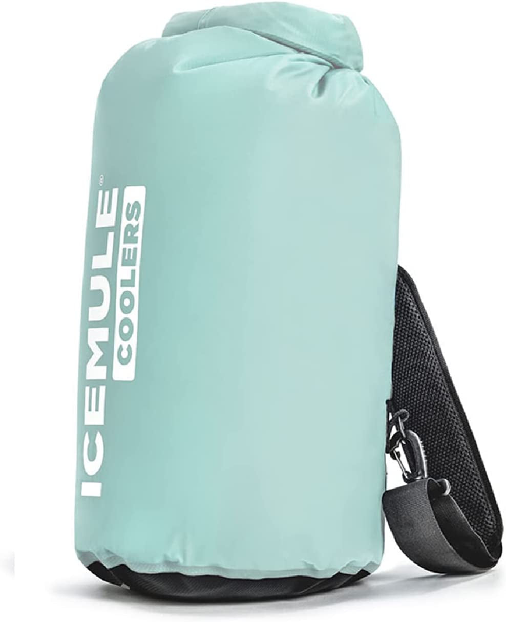 ICEMULE Classic Collapsible Backpack Cooler – Hands Free, 100% Waterproof, 24+ Hours Cooling, Soft Sided Cooler  IceMule Coolers Seafoam Medium - 15L 