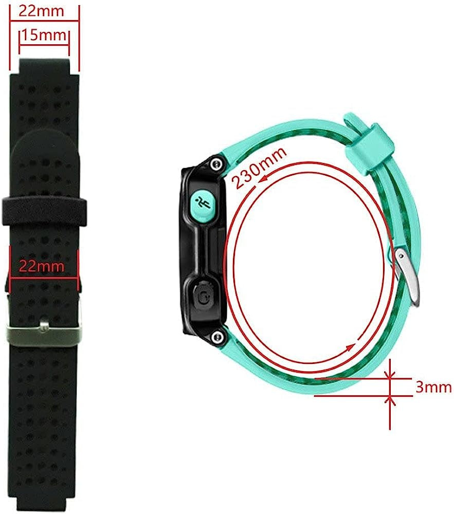 XIRIXX Fashion Silicone Wrist Band for Garmin Forerunner 220 230 235 620 630 Smart Watch Strap Watchband for Forerunner Fitness Tracker  XIRIXX   