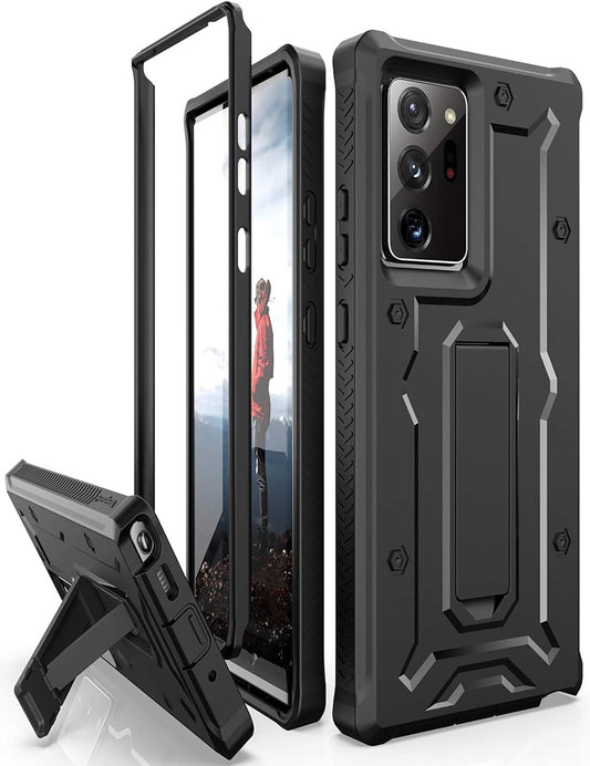 Armadillotek Vanguard Compatible with Samsung Galaxy Note 20 Ultra 5G Case (2020 Release) Military Grade Full-Body Rugged with Built-In Kickstand [Screenless Version] - Black  ArmadilloTek   