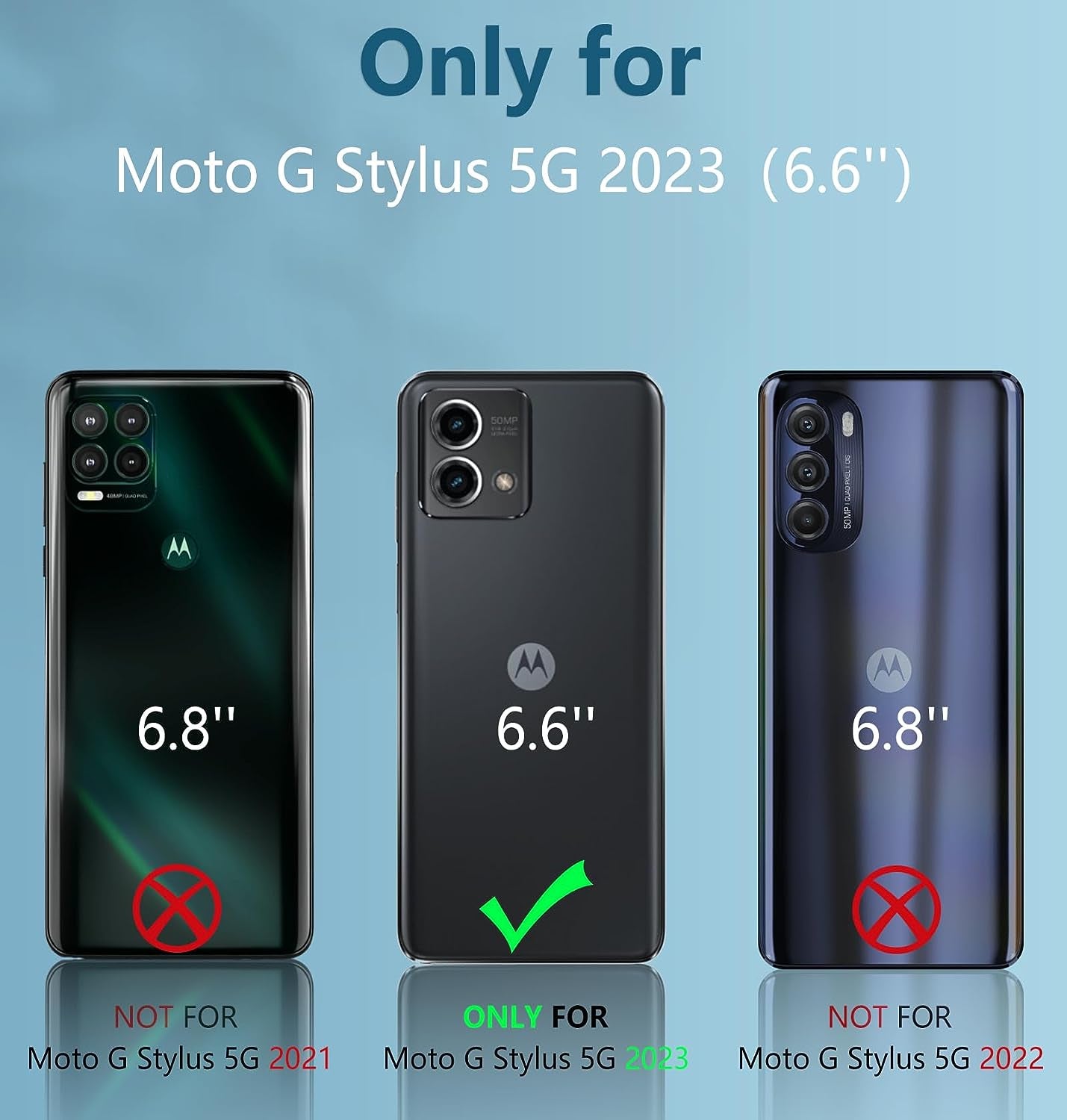 FNTCASE for Motorola Moto G-Stylus-5G-2023 Case: Shockproof Military Grade Protective Phone Cover with Kickstand - Rugged Hybrid Matte Textured Dual Layer Full Protection - 6.6 Inch Black  FNTCASE   