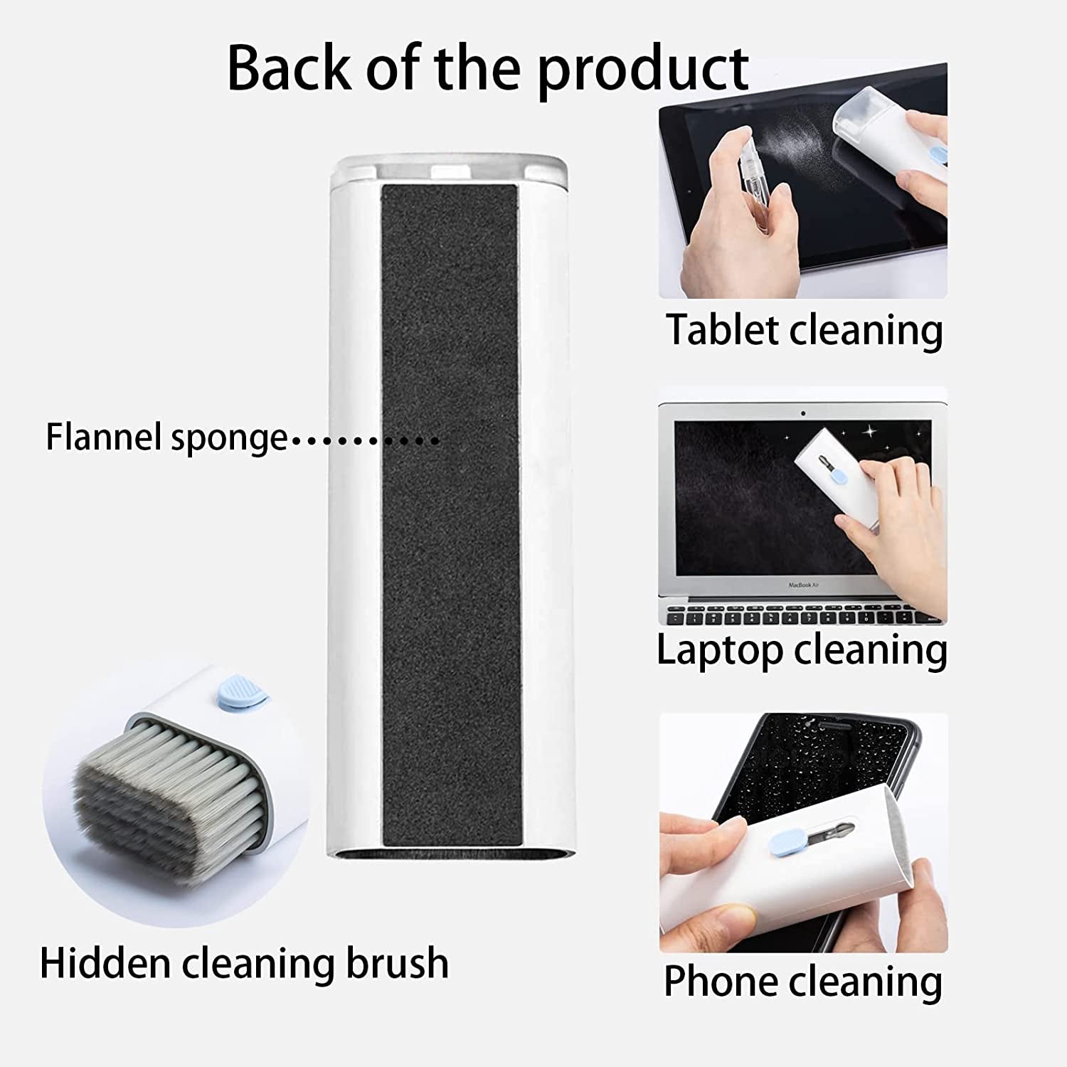 7 in 1 Electronic Cleaner Kit - Keyboard Cleaner, Keyboard Cleaning Kit, Laptop Cleaner with Brush, Electronic Cleaner for Airpods Pro/Laptop/Phone/Computer/Screen (Give Away a Flannel Cloth) Blue  CRYSFIY   