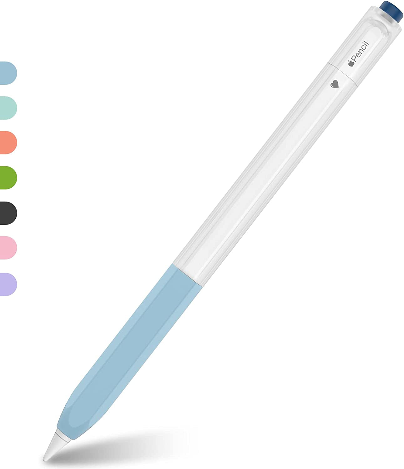 NIUTRENDZ Classic Hexagon Case for Apple Pencil 2Nd Generation Cover Sleeve Skin Accessories Translucent Design Compatible with Magnetic Charging and Double Tap (Apple Pencil 2Nd Generation, Purple)  NIUTRENDZ Blue  