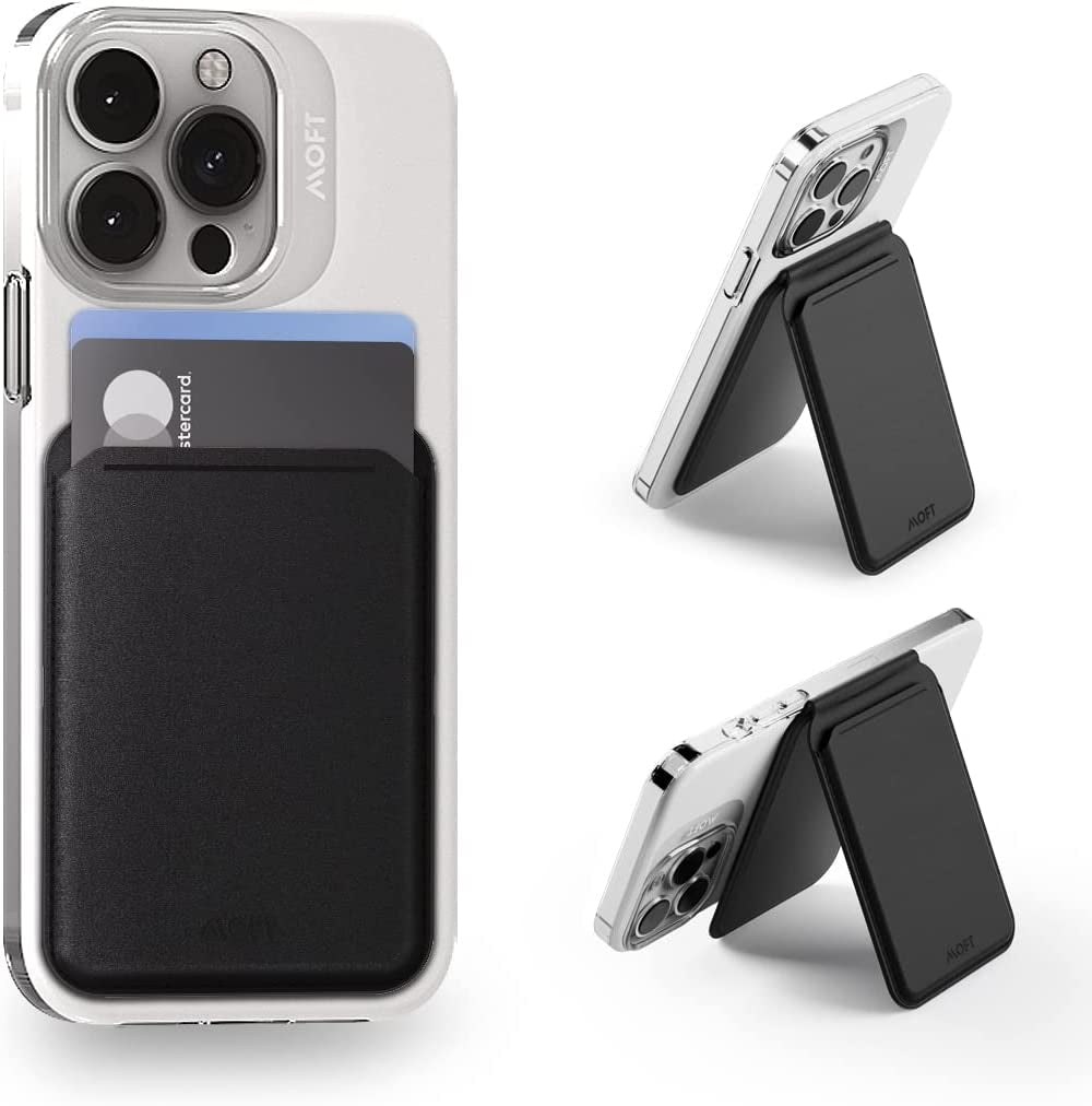 MOFT Magsafe Compatible Wallet Quick Access for Iphone 14 /Iphone 13/ Iphone12 Series Open ID Window Convenient Card Use and Sturdy Stand with Steel Hinge Flash Wallet Phone Stand  MOFT   