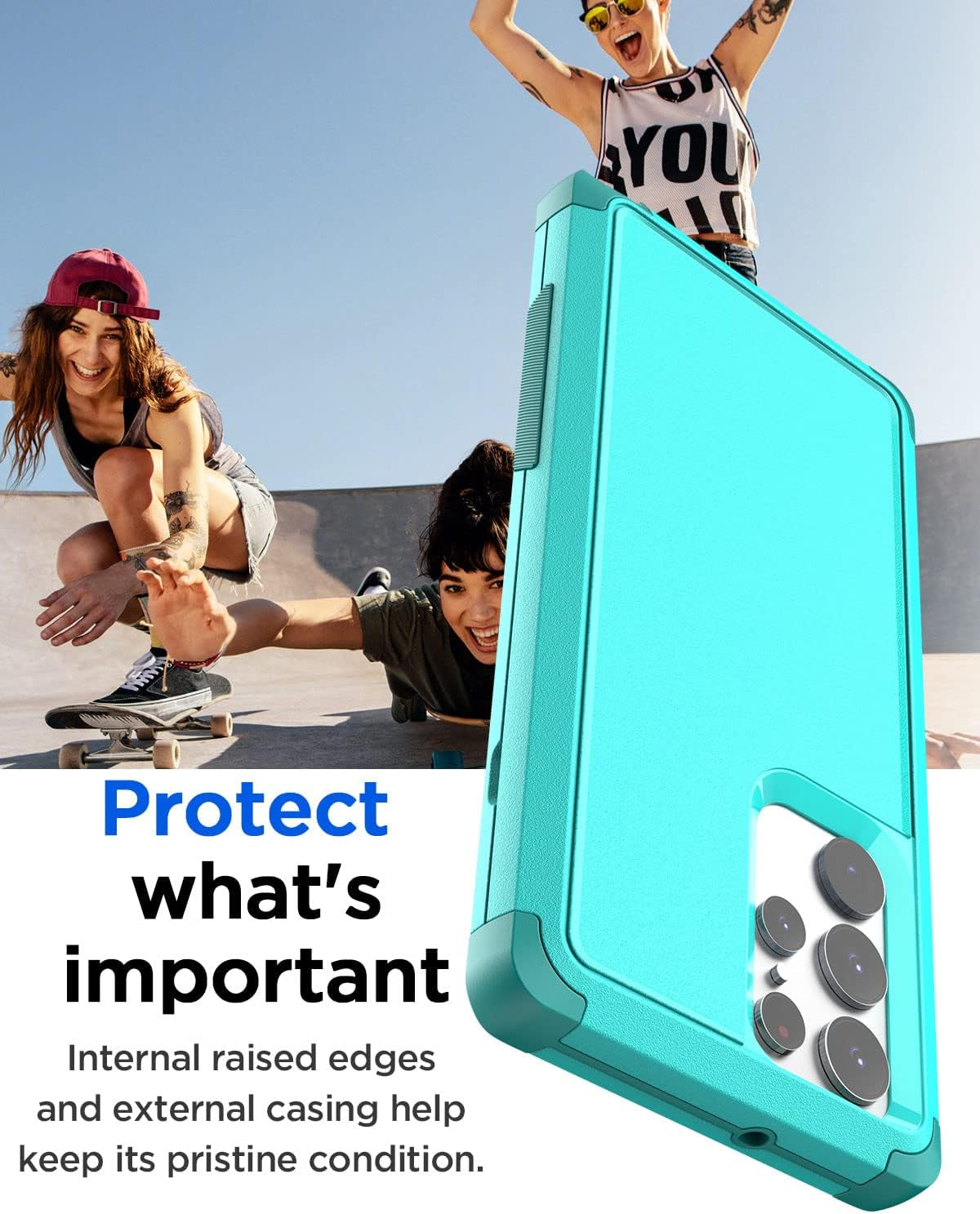 Aicase for Galaxy S22 Ultra Case,Heavy Duty 3-Layer Rugged Pocket-Friendly Phone Case,Durable Military Grade Protection Shockproof/Drop Proof/Dust-Proof Protective Cover for Samsung S22 Ultra 6.8“  AICase   