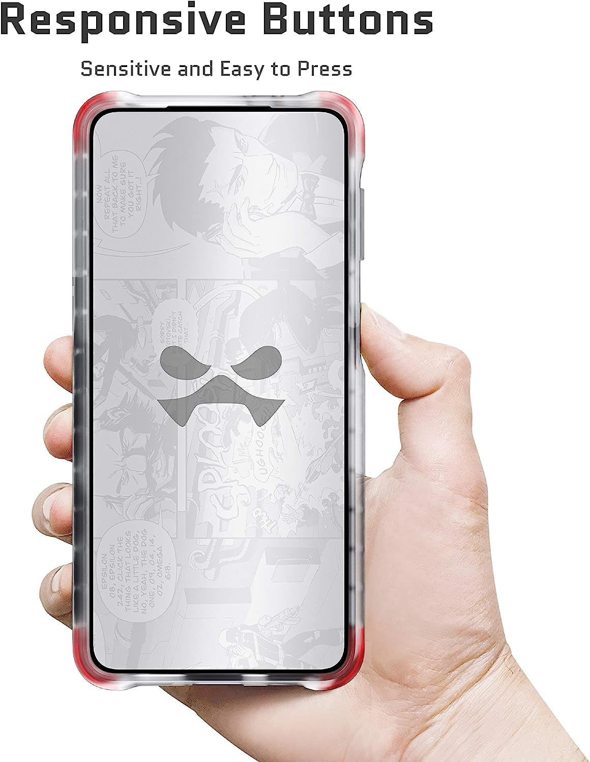 Ghostek COVERT Samsung S21 Ultra Case Clear Protective Phone Cover with Durable Slim Design Grip Heavy Duty Protection Wireless Charging Compatible 2021 Case for S21 Ultra 5G (6.8Inch) (Phantom Clear)  Ghostek   