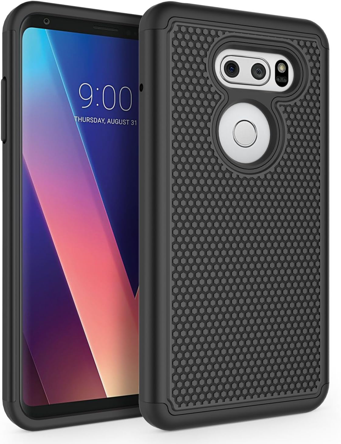 SYONER Shockproof Phone Case Cover for LG V30 [Blue]  SYONER Black  