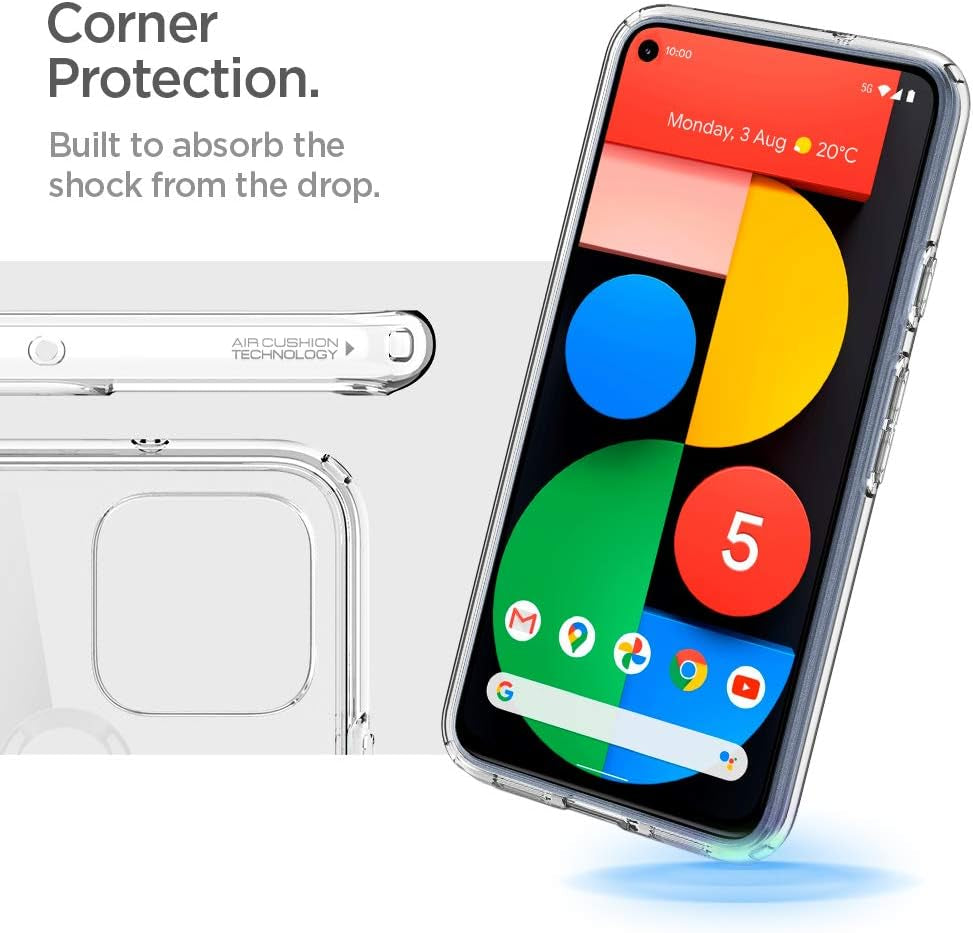 Spigen Ultra Hybrid Designed for Pixel 5 Case (2020) - Crystal Clear  Spigen   